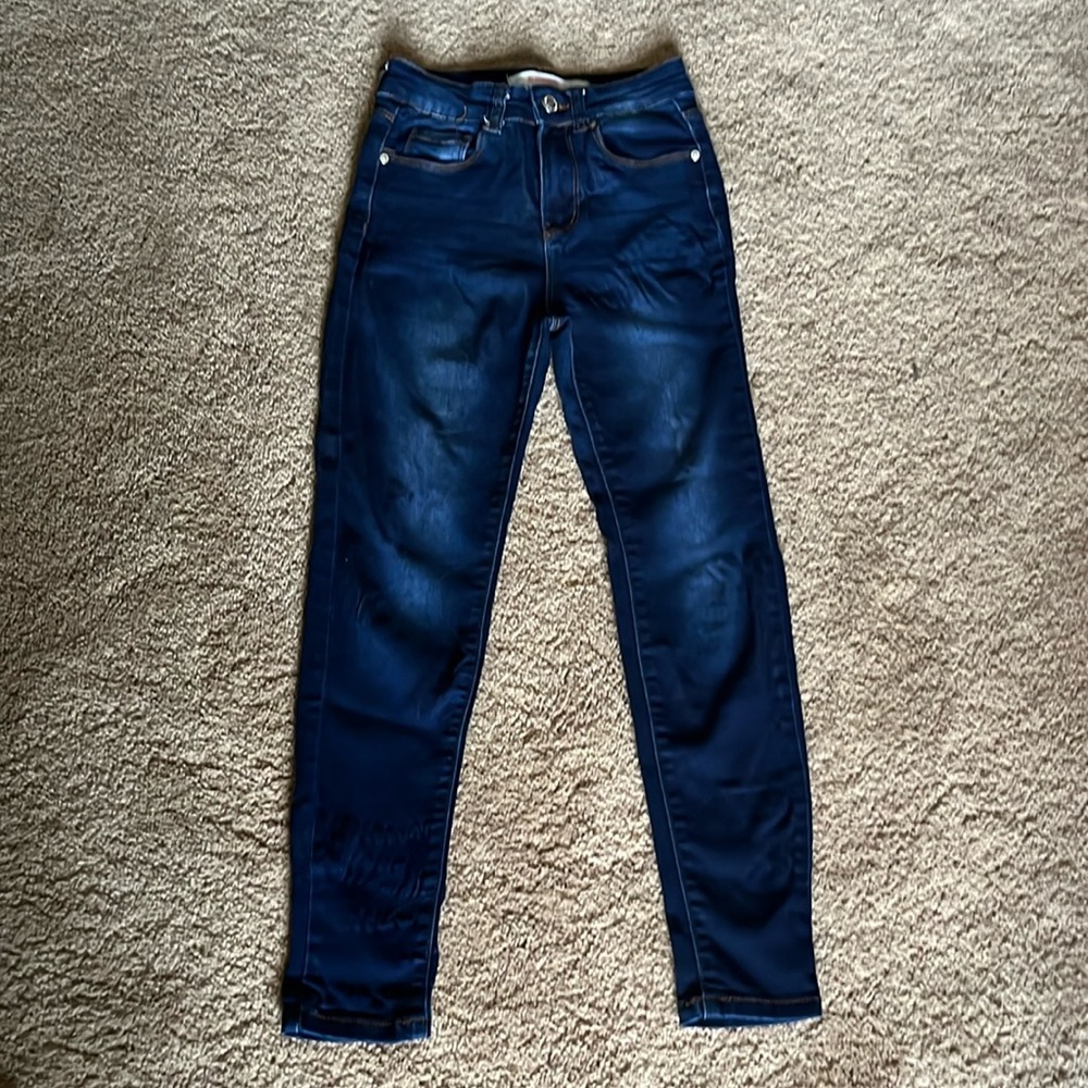 Denim diva size 10 skinny dark wash jeans